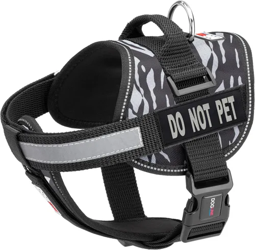 Vista 22 de Dogline Arnés de chaleco para perros y 2 parches extraíbles para no mascotas, XS/de 15 a 19 pulgadas, verde