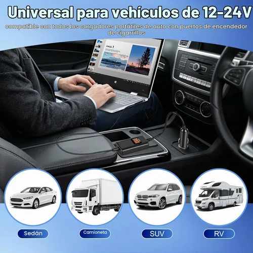 Vista 7 de Surface Pro - Cargador de coche para laptop de 65 W, 15 V, 4.5 A, compatible con Microsoft Surface Pro 11/10/9/8/7+/7/6/5/4/3 Laptop1/2/3/4/5/6/7