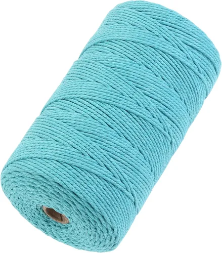 Vista 74 de Cuerda de macramé de 2 mm x 349 metros de cuerda de algodón natural para macramé, cuerda de macramé de color, cuerda de algodón suave, suministros