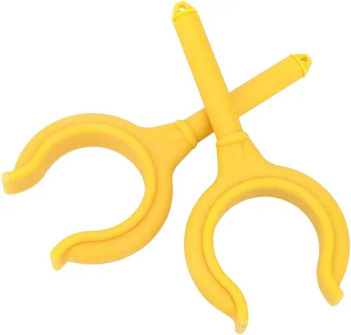 Vista 5 de Milltrip 2 unids Boat Oar Lock Fishing Rod Holder Soporte Marine Rubber Dinghy Accesorios (Amarillo)