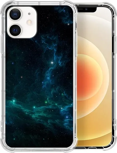 Vista 70 de CARLOCA Funda compatible con iPhone 7 Plus para niña, transparente con increíble diseño de nebulosa espacial, diseño de plástico a prueba de golpes