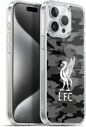 Vista 206 de Head Case Designs Funda de gel con licencia oficial del Liverpool Football Club Away Colourways Crest Camou [protección de grado militar] compatible