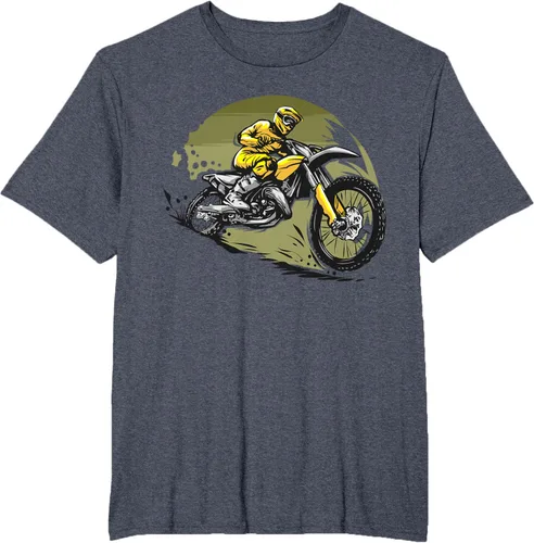 Vista 82 de Camiseta de motocross Supermotard Enduro, Negro, S