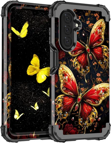 Vista 93 de Casetego Funda para Galaxy A16 5G, Tres Capas de Alta Resistencia Robusta a Prueba de Golpes, Protección Completa Rugosa de PC Duro + Parachoques
