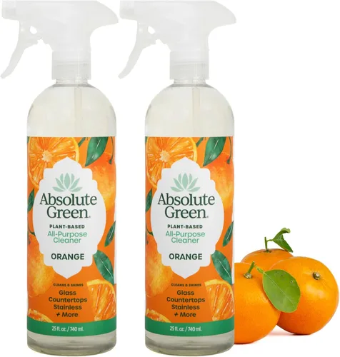 Vista 13 de Absolute Green Spray limpiador multiusos, no tóxico, cocina, baño, encimera, vidrio, inoxidable, seguro para niños y mascotas, aroma natural