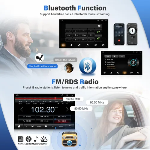 Vista 6 de Android 13 - Radio estéreo para automóvil de 9 pulgadas, HD Carplay, reproductor de radio GPS compatible con Ford F150 F-150 2009-2014 navegación