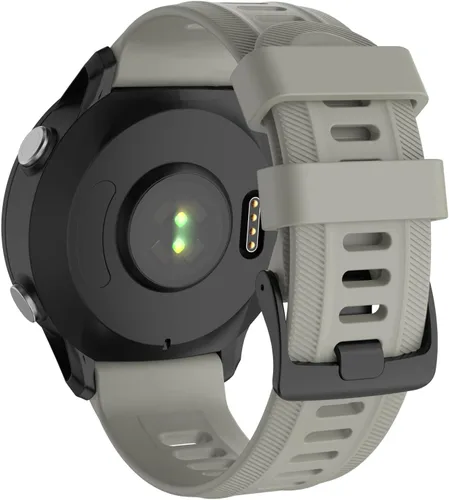 Vista 10 de ISABAKE Correa de reloj para Garmin Forerunner 955/945/745, correa de repuesto de silicona de 0.866 in para pulseras Fenix 5/6/Approach S60 Rojo