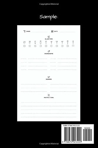 Vista 2 de Classy As Fuck Cocktail Recipe Book Blank Mixed Drink Cocktail Recipe Journal to Write in - Organizer for Beginners & Experienced Mixologists & Home