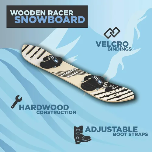 Vista 4 de Tabla de Nieve Infantil Slippery Racer con Encuadernación de Velcro en Varios Tamaños