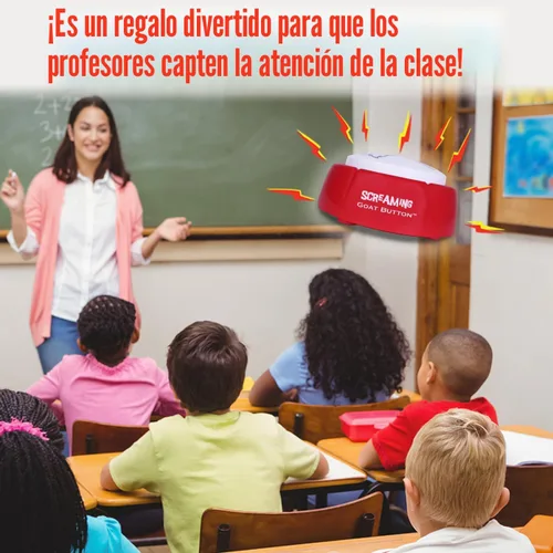 Vista 2 de Botón de cabra gritando El grito original de cabra Botón parlante de juguete de cabra gritando con un divertido grito de cabra Regalos