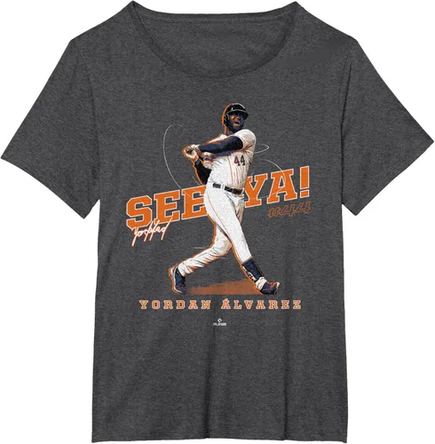 Vista 4 de See Ya! Camiseta Yordan Alvarez Houston MLBPA, Negro