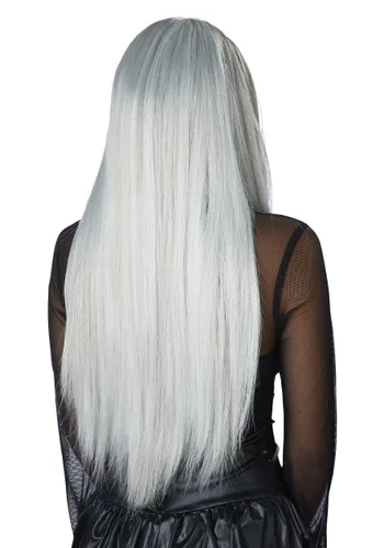 Vista 2 de Peluca gótica gris para mujer Multicolor