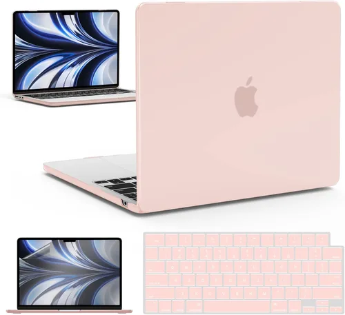 Vista 12 de IBENZER Funda para MacBook Air de 13 pulgadas 2026 2025 2024 2023 2022 M4 A3240 M3 A3113 M2 A2681, funda rígida con cubierta de teclado ScreenFilm