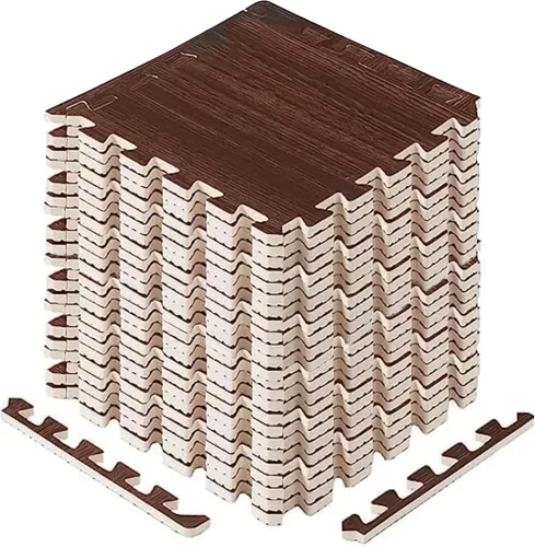 Vista 13 de Yes4All Alfombrillas Entrelazadas de EVA, Baldosas de Suelo tipo Rompecabezas, Acolchado de Suelo de Espuma con Borde para Muebles, Espacio