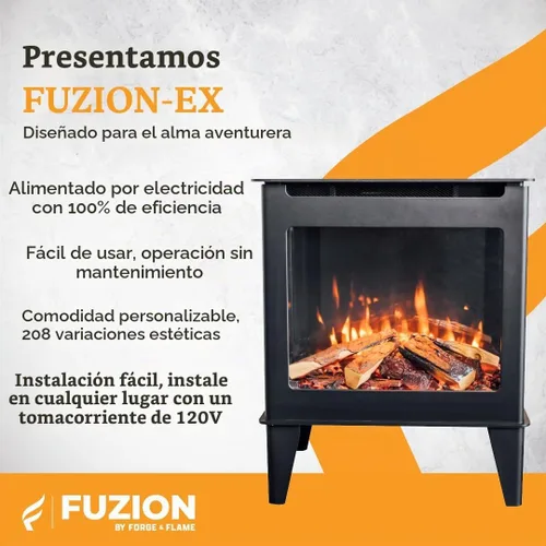Vista 3 de Estufa eléctrica independiente Fuzion (FUZION-EX)