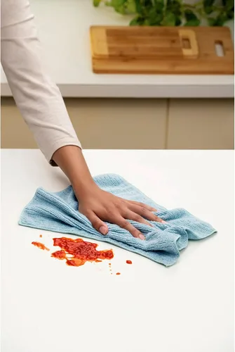 Vista 4 de Scotch-Brite Paño de cocina de microfibra 3 en 1, limpieza sin rayas, paquete de 12