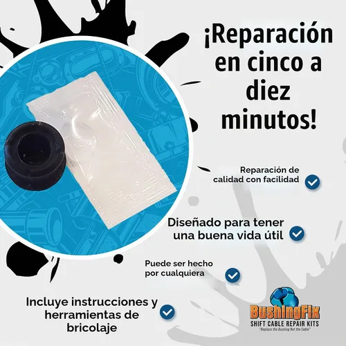 Vista 3 de BushingFix JE1Kit - Kit de reparación de bujes de cable de cambio de transmisión automática, buje de cable de cambio de repuesto, kit de reparación