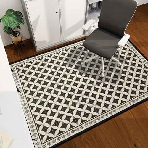 Vista 62 de Tapete para silla de oficina para suelo de madera dura, 48"x36" tapete protector de escritorio de computadora de fácil deslizamiento para silla Hoja