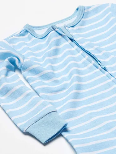 Vista 2 de Hanes Ultimate Baby Zippin 3 Pack Sleep and Play Suits