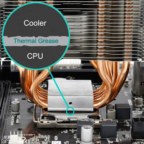 Vista 9 de G106 0.71 oz Gold Pasta térmica, grasa térmica de CPU, compuesto