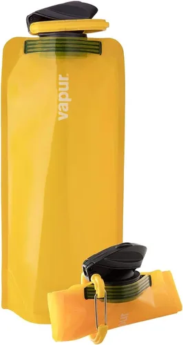 Vista 18 de Vapur Botella de Agua Plegable con Mosquetón, Botella Compacta que se Pliega Completamente para Hidratación en Movimiento, Ideal para Viajar