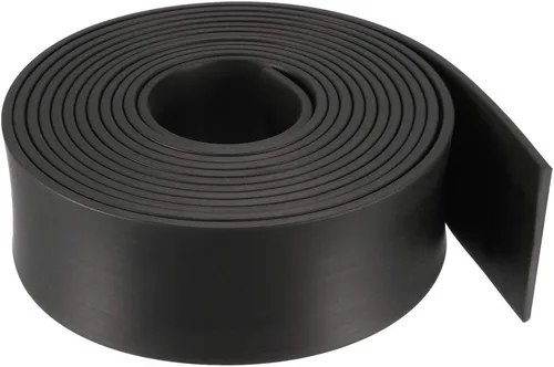 Vista 55 de uxcell Tira de sello de goma rectangular maciza, 0.197 in de ancho, 0.118 in de grosor, 3.3 ft de largo, color negro