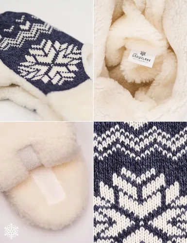 Vista 5 de Team Snowflake Gorro de invierno para mujer, divertido sombrero Ushanka con orejeras