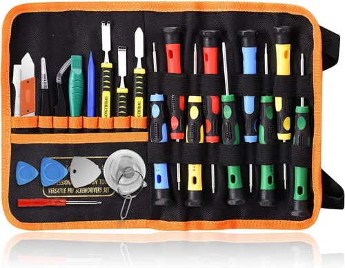Vista 2 de (2309A-Small) Kit de herramientas desarmador de reparación para iPhone/ iPad/ iPod/ otros celulares (23 unidades)