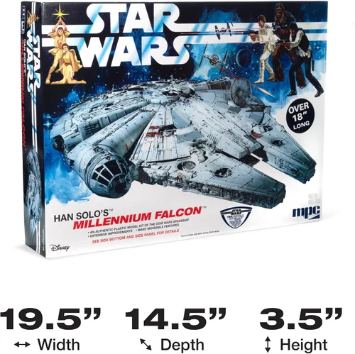 Vista 5 de MPC Star Wars: A New Hope Millennium Falcon 1:72 Kit de modelo a escala 1:72