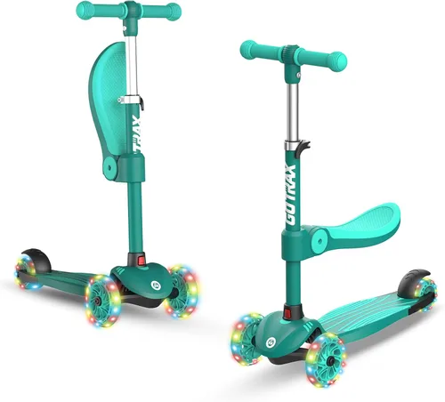 Vista 11 de Gotrax KS3 Kick Scooter with Seat, 3 Wheels for Kids Age 2+, Gifts