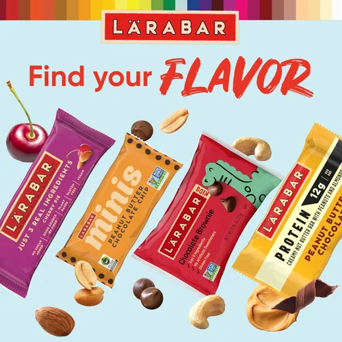 Vista 9 de LARABAR - Paquete variado de barras de frutas y nueces, 18 unidades (1.6 onzas cada una), pastel de manzana y limón, veganas, sin gluten, sin