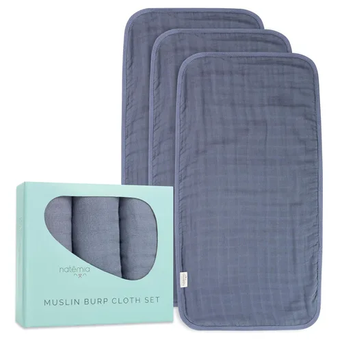 Vista 11 de Natemia Paños de muselina ultra suaves para eructos, grandes, súper absorbentes, para recién nacidos, lavables a máquina para babas y desordenes