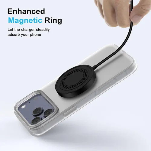 Vista 4 de Cargador inalámbrico Magsafe Cargador magnético para teléfono Android