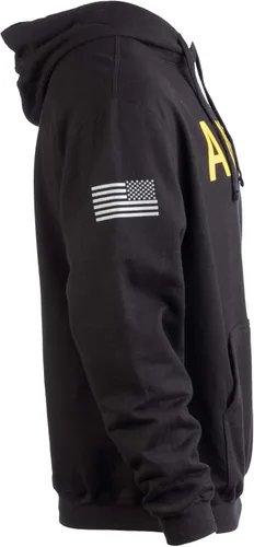 Vista 3 de Ann Arbor T-shirt Co. Sudadera con capucha para el ejército de los Estados Unidos, First Responder de la Fuerza Aérea del Ejército