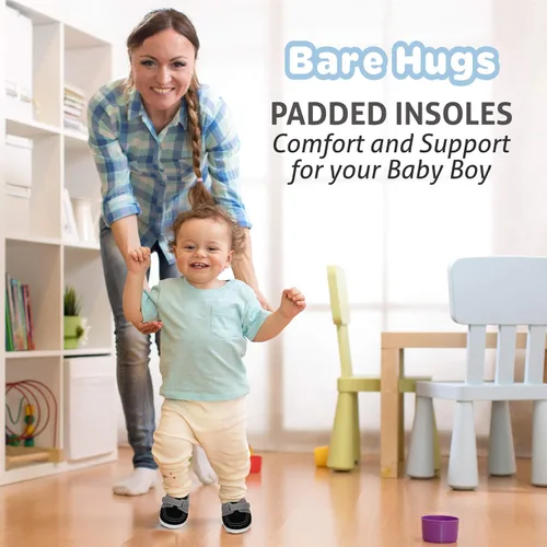 Vista 5 de BARE HUGS Mocasines de estilo de zapato de barco para bebés (ver más colores y tamaños)
