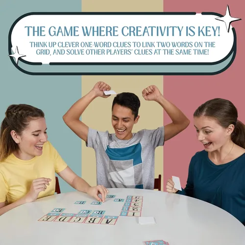 Vista 3 de Blue Orange Juegos Cross Clues- Nuevo juego de fiesta familiar cooperativo para 2 a 6 jugadores. Recomendado para edades de 7 años en adelante