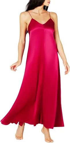 Vista 3 de Lonxu Womens Formal Dress Silk Satin Bridesmaid Dresses Sexy Bodycon Wedding Cocktail Party Guest Maxi Dress