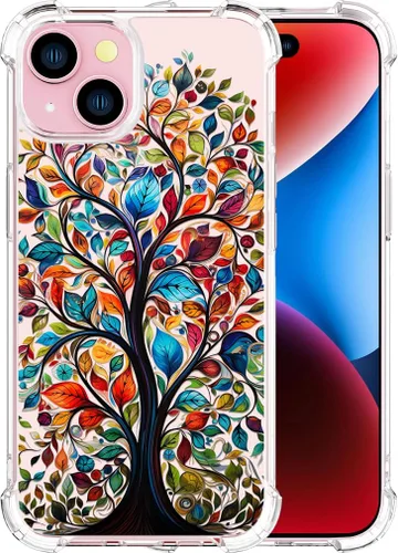 Vista 36 de Compatible con iPhone 14, funda transparente y bonita para mujeres y niñas, diseño floral, diseño floral femenino, funda para teléfono 14