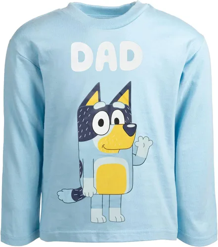 Vista 3 de Bluey Bingo Chilli Mom Bandit Dad Long Sleeve Matching Family T-Shirt Toddler to Adult