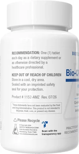 Vista 3 de BIOTICS RESEARCH Bio C Plus 1000 antioxidantes de alta potencia Vitamina C