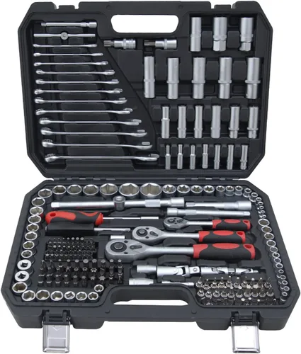 Vista 7 de Hantinstom Ultimate Sockets Set de herramientas de mano integral, perfecto para el hogar, colegio, dormitorio, coche, kit de emergencia ideal