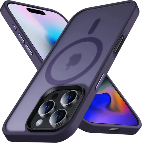 Vista 17 de Anqrp Funda magnética a prueba de golpes para iPhone 12 Pro Max, [compatible con MagSafe] [probada contra caídas de grado militar] Funda delgada