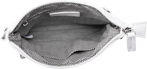 Vista 5 de B BRENTANO Mini bolso cruzado vegano con cremallera múltiple con detalles de borla