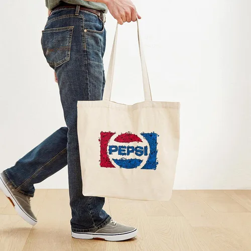 Vista 78 de CafePress Pepsi Tote Bag Bolsa de lona natural, bolsa de compras de tela, Caqui