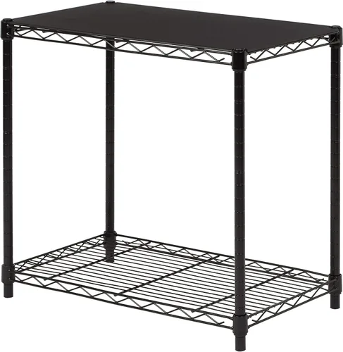 Vista 15 de Amazon Basics Estante organizador ajustable de alambre de acero resistente con 3 estantes para cocina, garaje, 23.2 pulgadas de largo x 13.4
