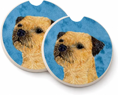 Vista 53 de Caroline's Treasures SS4767-BUCARC - Juego de 2 portavasos para automóvil, diseño de bulldog inglés, absorbentes para automóvil, portavasos