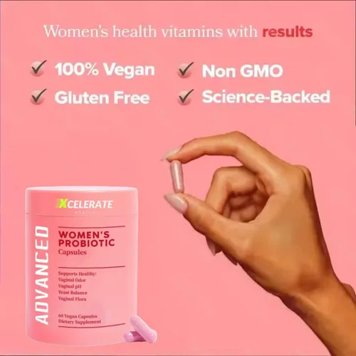 Vista 6 de Women's Health - Probiótico femenino - Salud vaginal y apoyo para el equilibrio del pH - Probiótico diario para mujeres con Lactobacillus