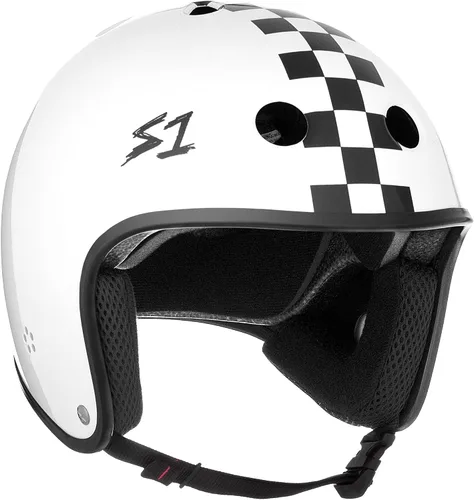 Vista 8 de S1 - Casco retro Lifer para skate, BMX y patinaje sobre ruedas Brillo negro