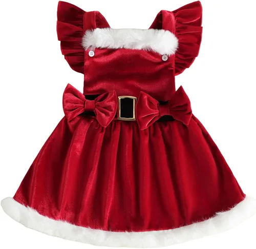 Vista 15 de Vestido de bebé niña con mangas con mosca cruzada sin espalda Pumpkin Face