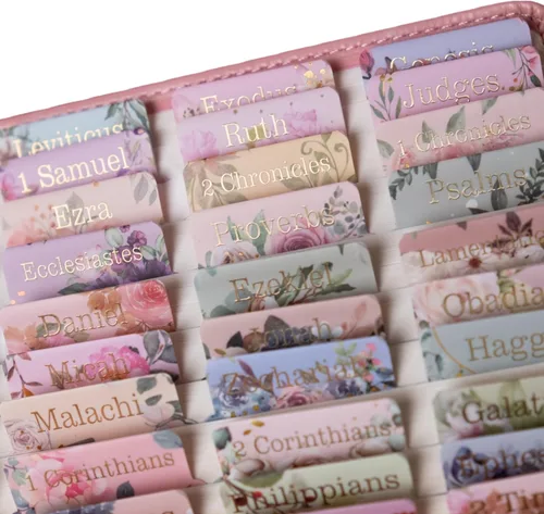 Vista 11 de UPAFEXXI - Pestañas laminadas de la Biblia para mujeres y hombres (letras doradas en relieve). Pestañas impresas grandes, fáciles de leer y aplicar